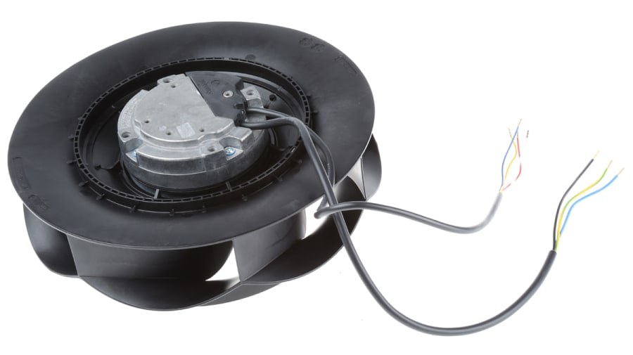 ebm-papst RadiCal Series Centrifugal Fan, 230 V ac, 1430m³/h, AC Operation, 250 (Dia.) x 99mm – Model: R3G250-RE07-07