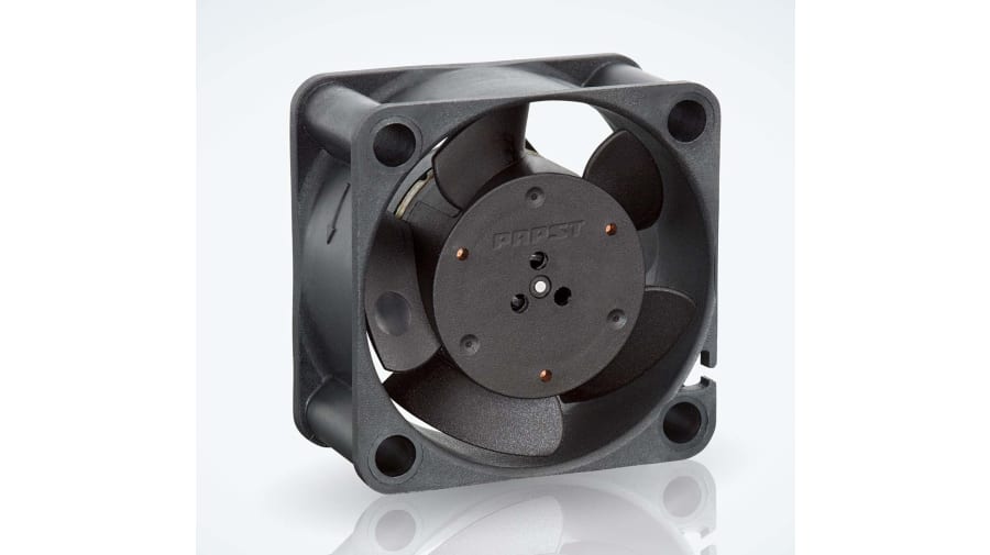 ebm-papst 400 Series Axial Fan, 12 V dc, DC Operation, 10m³/h, 1W, IP20, 40 x 40 x 20mm – Model: 412/2