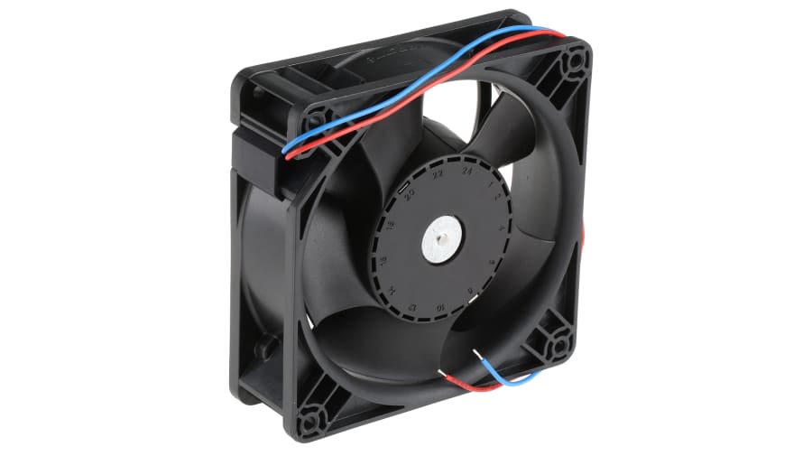 ebm-papst DV 4100 Series Axial Fan, 24 V dc, DC Operation, 280m³/h, 20.5W, 119 x 119 x 38mm – Model: DV4114N