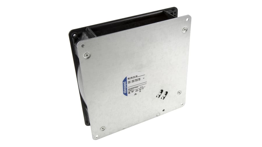 ebm-papst RG 125 N Series Centrifugal Fan, 230 V ac, 86m³/h, AC Operation, 180 x 180 x 40mm – Model: RG125-19/56