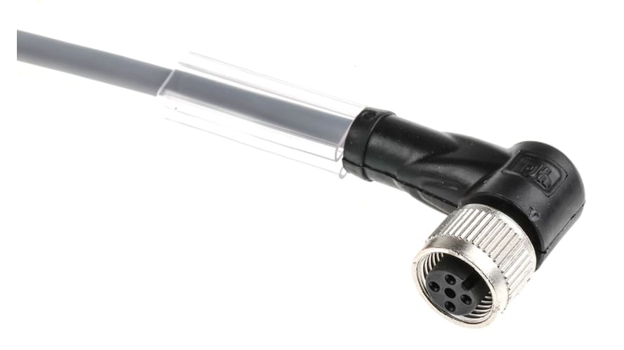 V1-W-2M-PUR, Pepperl + Fuchs Right Angle Female 4 way M12 to Unterminated Sensor Actuator Cable, 2m – Model: V1-W-2M-PUR