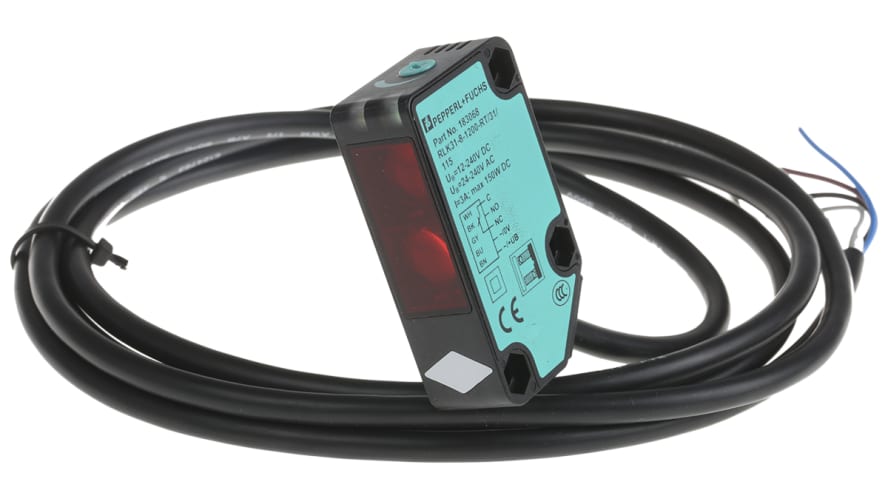 RLK31-8-1200-RT/31/115, Pepperl + Fuchs Diffuse Photoelectric Sensor, Block Sensor, 1.2 m Detection Range – Model: RLK31-8-1200-RT/31/115
