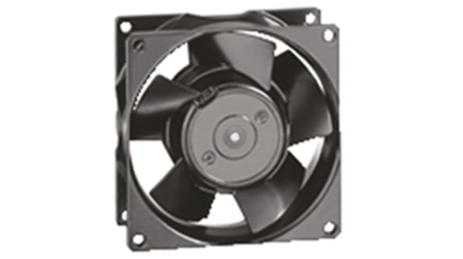 ebm-papst 3000 Series Axial Fan, 115 V ac, AC Operation, 89m³/h, 11W, 92 x 92 x 38mm – Model: 3606