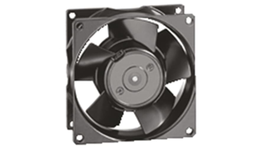 ebm-papst 3000 Series Axial Fan, 230 V ac, AC Operation, 75m³/h, 12W, 92 x 92 x 38mm – Model: 3656