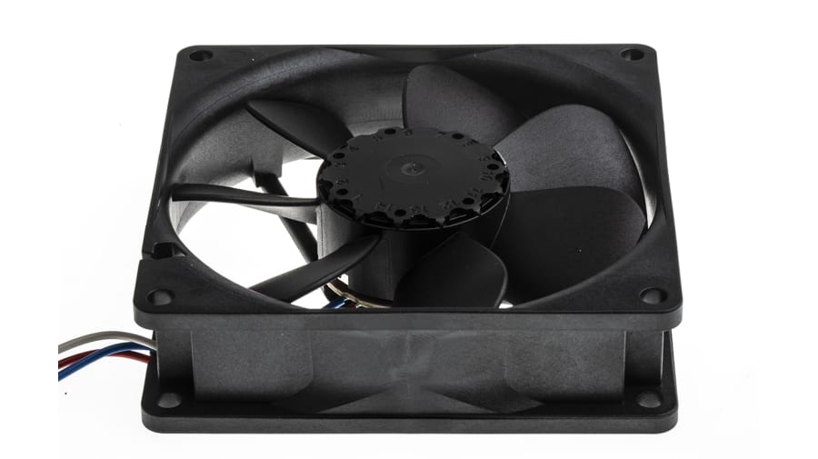 ebm-papst 3400 N Series Axial Fan, 12 V dc, DC Operation, 102m³/h, 2.9W, 92 x 92 x 25mm – Model: 3412N/2HH