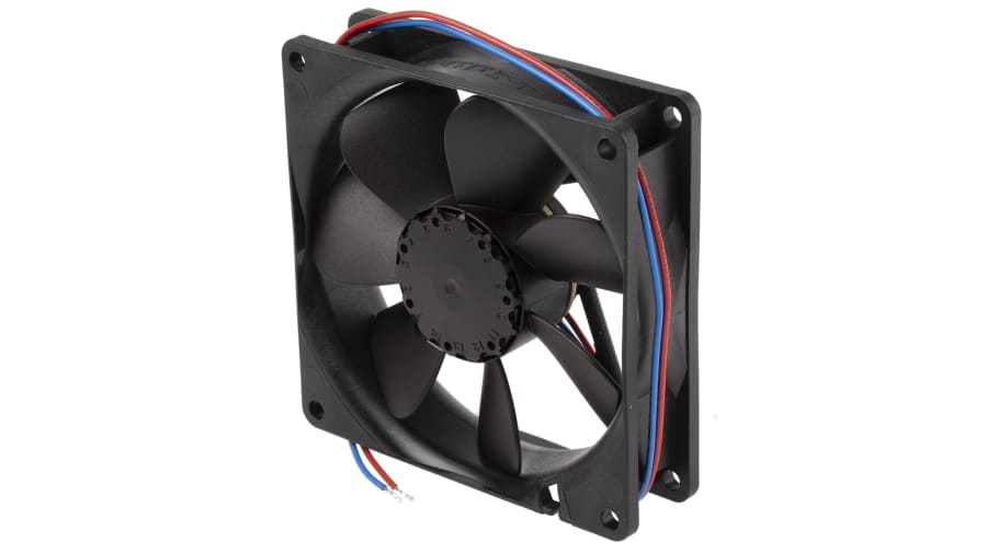 ebm-papst 3400 N Series Axial Fan, 12 V dc, DC Operation, 102m³/h, 3.2W, 92 x 92 x 25mm – Model: 3412NGHH