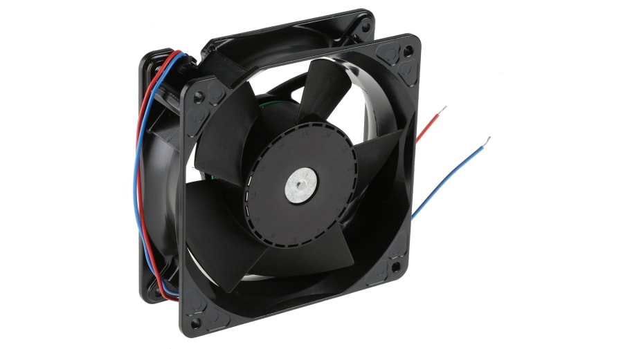ebm-papst 4100 NH4 - S-Force Series Axial Fan, 24 V dc, DC Operation, 355m³/h, 30W, IP20, 119 x 119 x 38mm – Model: 4114NH4
