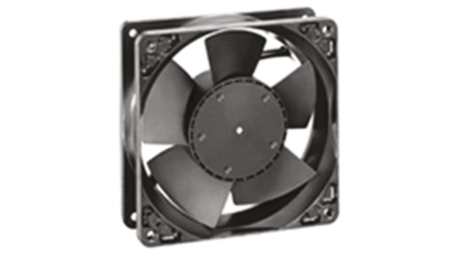 ebm-papst 4100 N Series Axial Fan, 48 V dc, DC Operation, 160m³/h, 3.5W, 119 x 119 x 38mm – Model: 4188NXM