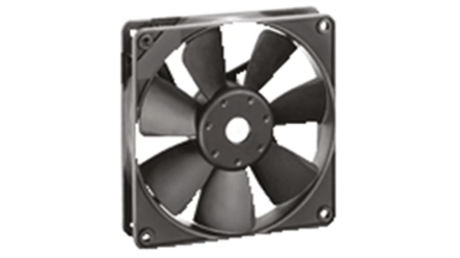 ebm-papst 4400 F Series Axial Fan, 24 V dc, DC Operation, 170m³/h, 5W, 119 x 119 x 25mm – Model: 4414FG