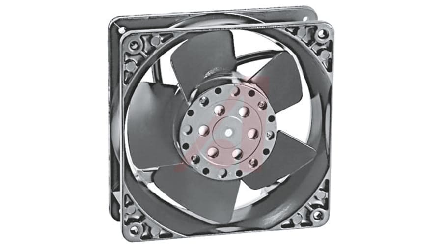 ebm-papst 4000 Series Axial Fan, 115 V ac, AC Operation, 180m³/h, 18W, 119 x 119 x 38mm – Model: 4600X