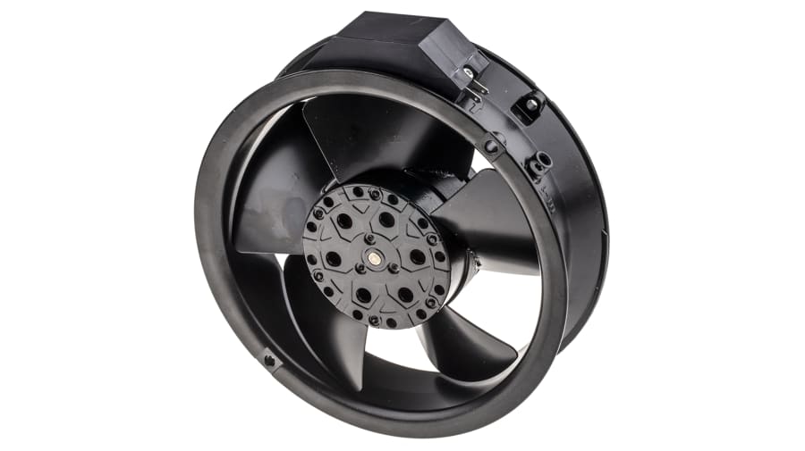 ebm-papst W2E143 Series Axial Fan, 115 V ac, AC Operation, 440m³/h, 26W, 172 x 51mm – Model: W2E143-AA15-01