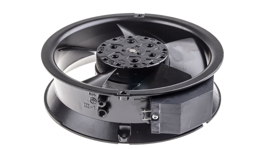 ebm-papst W2E143 Series Axial Fan, 115 V ac, AC Operation, 440m³/h, 26W, 172 x 51mm – Model: W2E143-AA15-01