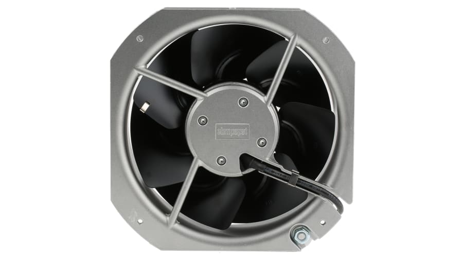 ebm-papst W2E200 Series Axial Fan, 230 V ac, AC Operation, 880m³/h, 80W, 350mA Max, 225 x 225 x 80mm – Model: W2E200-HK38-01