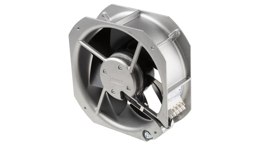 ebm-papst W2E200 Series Axial Fan, 115 V ac, AC Operation, 880m³/h, 64W, 500mA Max, 260 x 225 x 80mm – Model: W2E200-HK86-01