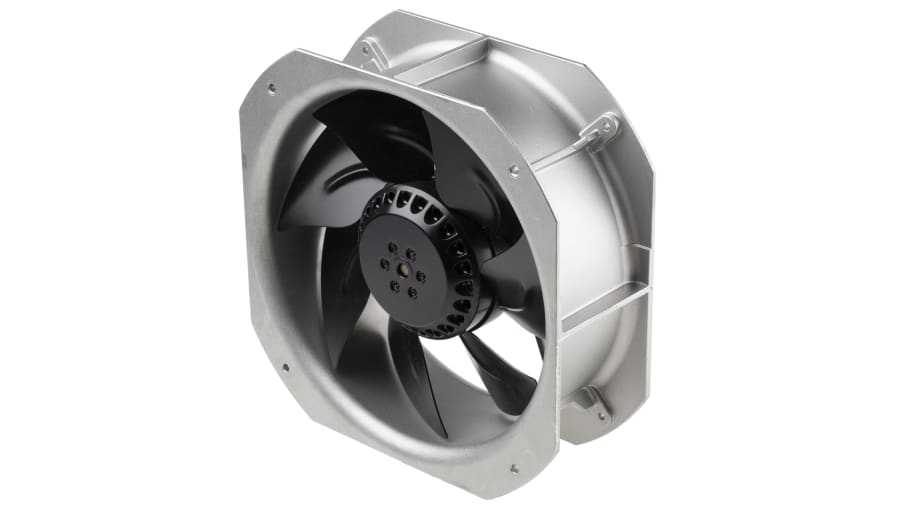 ebm-papst W2E200 Series Axial Fan, 115 V ac, AC Operation, 880m³/h, 64W, 500mA Max, 260 x 225 x 80mm – Model: W2E200-HK86-01