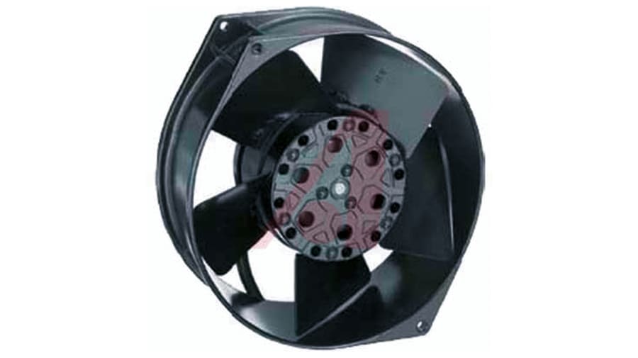 ebm-papst W2S130 Series Axial Fan, 115 V ac, 230 V ac, AC Operation, 380m³/h, 45W, 172 x 55mm – Model: W2S130-AA03-49