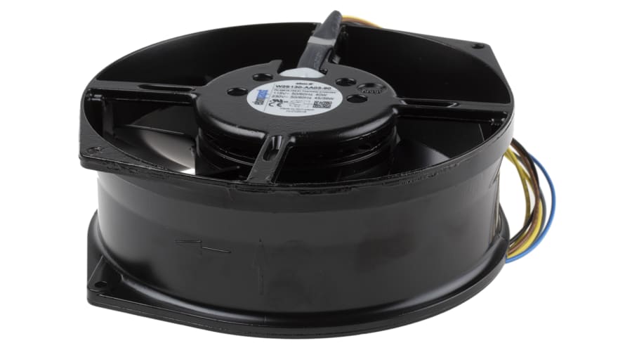 ebm-papst W2S130 Series Axial Fan, 230 V ac, AC Operation, 380m³/h, 45W, 172 x 55mm – Model: W2S130-AA03-90
