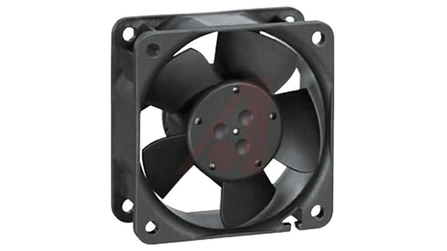 ebm-papst 600 N Series Axial Fan, 12 V dc, DC Operation, 43m³/h, 1.8W, 60 x 60 x 25mm – Model: 612NH