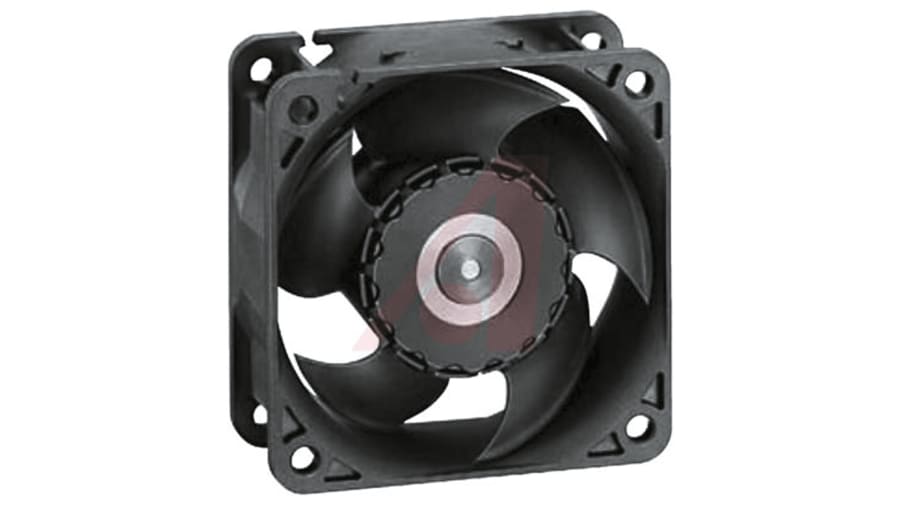 ebm-papst 620 Series Axial Fan, 24 V dc, DC Operation, 46m³/h, 2.4W, 60 x 60 x 25mm – Model: 624H