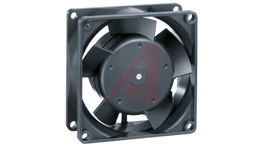 ebm-papst 8300 Series Axial Fan, 24 V dc, DC Operation, 20mA Max, 80 x 80 x 32mm – Model: 8314/19H