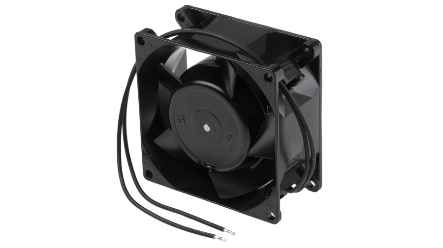 ebm-papst 8000 V Series Axial Fan, 24 V ac, AC Operation, 47m³/h, 12W, 80 x 80 x 38mm – Model: 8526VWR-686