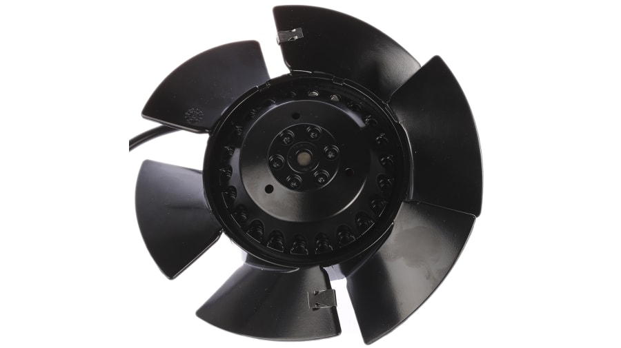 ebm-papst A2E170 Series Axial Fan, 230 V ac, AC Operation, 480m³/h, 53W, 230mA Max, IP44, 170 x 63mm – Model: A2E170-AF23-01