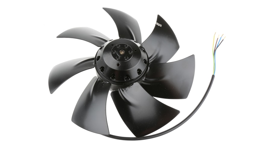 ebm-papst S Series Axial Fan, 230 V ac, AC Operation, 150W, 660mA Max, 251 x 72mm – Model: A2E250-AL06-01