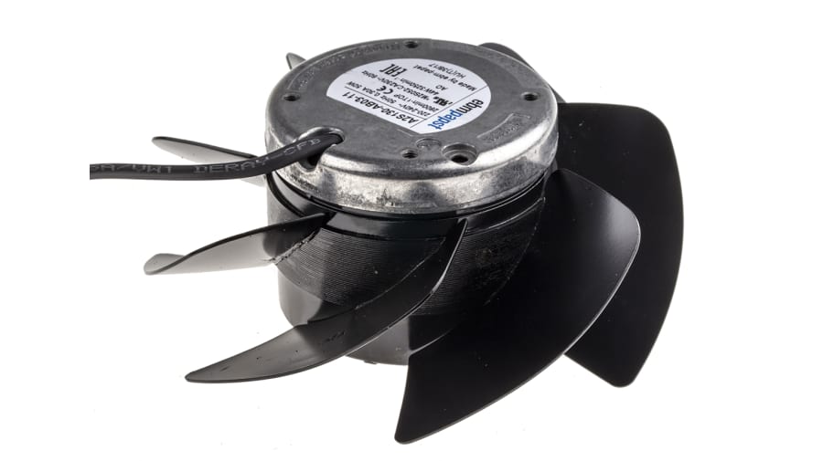 ebm-papst A2S130 Series Axial Fan, 230 V ac, AC Operation, 325m³/h, 50W, 300mA Max, IP44, 138.3 x 56.9mm – Model: A2S130-AB03-11