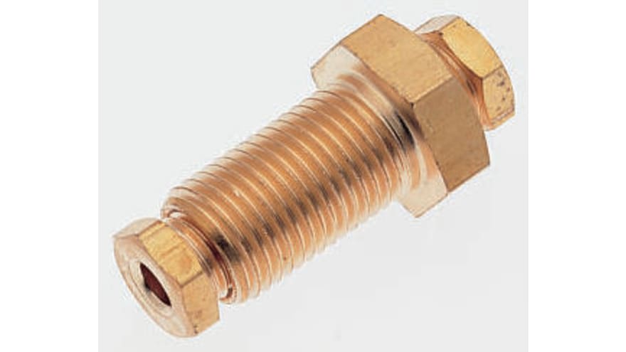 Norgren 18 Series Bulkhead Tube-to-Tube Adaptor, Push In 6 mm to Push In 6 mm, Tube-to-Tube Connection Style – Model: 180290600