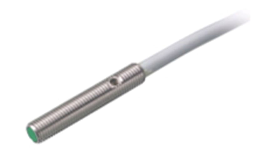 NBB1-4GM22-E2, Pepperl + Fuchs Inductive Barrel-Style Proximity Sensor, M4 x 0.5, 1 mm Detection, PNP Output, 10 → 30 V dc, IP67 – Model: NB