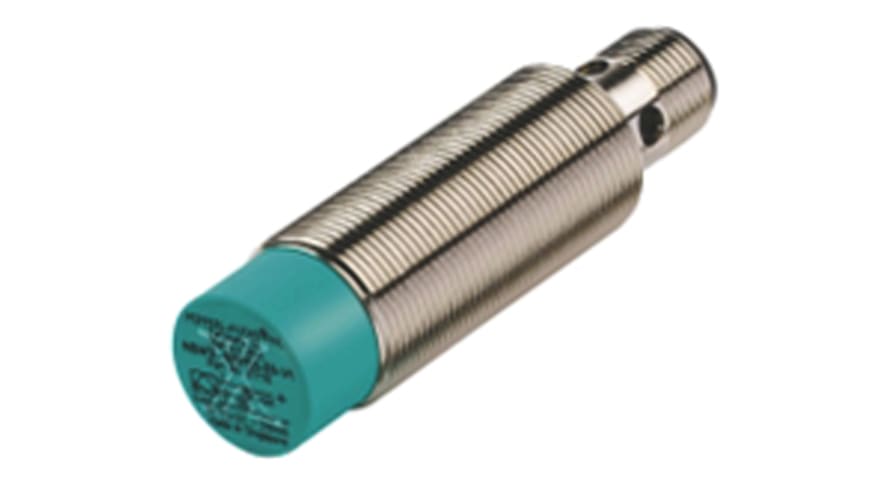NBN12-18GM50-E2-V1, Pepperl + Fuchs Inductive Barrel-Style Proximity Sensor, M18 x 1, 12 mm Detection, PNP Output, 5 → 36 V dc, IP68 – Model