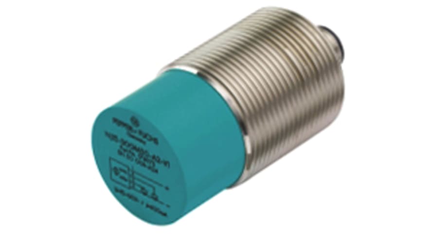 NBN25-30GM50-E2-V1, Pepperl + Fuchs Inductive Barrel-Style Proximity Sensor, M30 x 1.5, 25 mm Detection, PNP Output, 5 → 36 V dc, – Model: N
