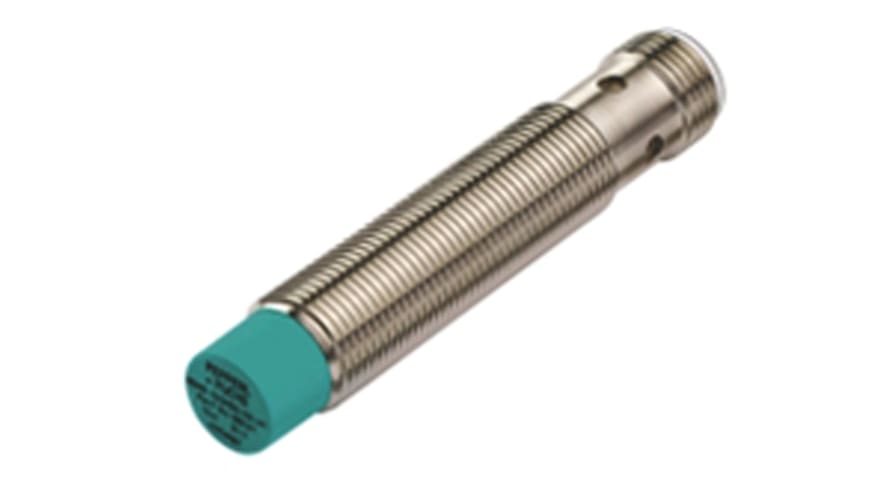 NBN4-12GM50-E0-V1, Pepperl + Fuchs Inductive Barrel-Style Proximity Sensor, M12 x 1, 4 mm Detection, NPN Output, 5 → 36 V dc, IP68 – Model: 