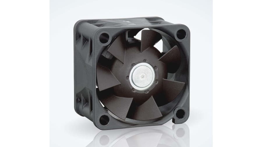 ebm-papst 420 J Series Axial Fan, 24 V dc, DC Operation, 38m³/h, 6.9W, IP20, 40 x 40 x 28mm – Model: 424JH