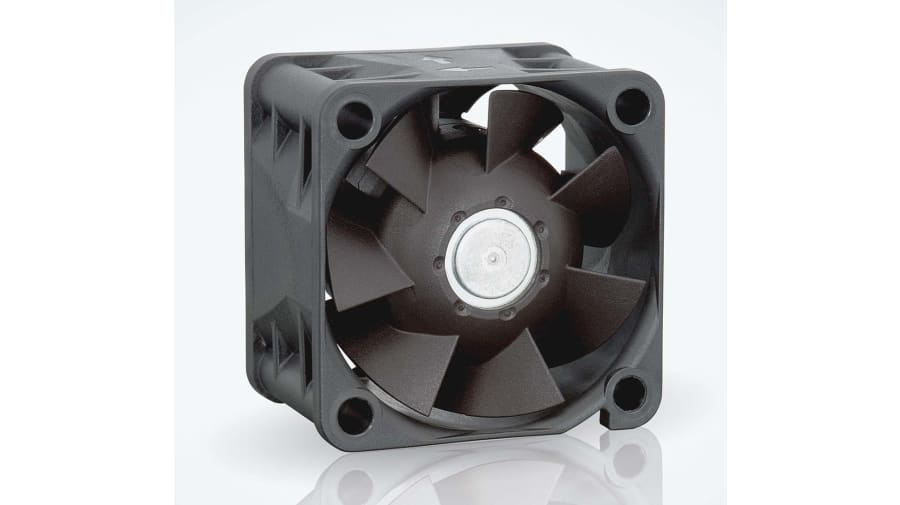 ebm-papst 420 J Series Axial Fan, 24 V dc, DC Operation, 31m³/h, 4.3W, IP20, 40 x 40 x 28mm – Model: 424JN