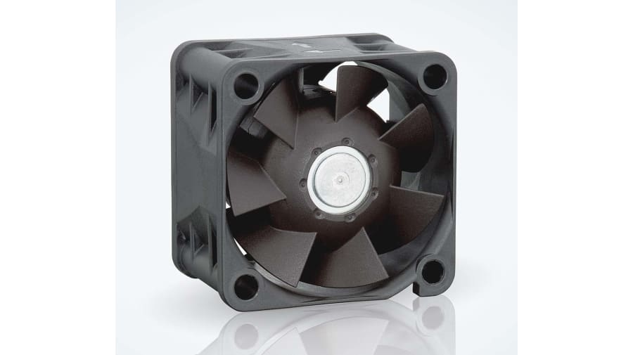 ebm-papst 420 J Series Axial Fan, 24 V dc, DC Operation, 38m³/h, 6.9W, IP20, 40 x 40 x 28mm – Model: 424J/2HP