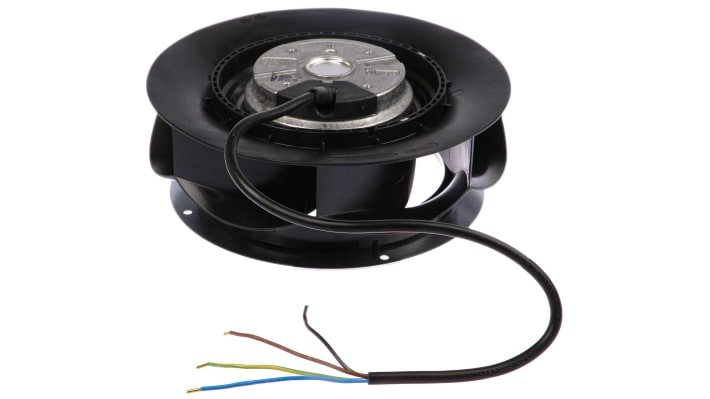 ebm-papst RadiCal Series Centrifugal Fan, 230 V ac, 540m³/h, AC Operation, 190 (Dia.) x 68.5mm – Model: R2E190-RA26-05
