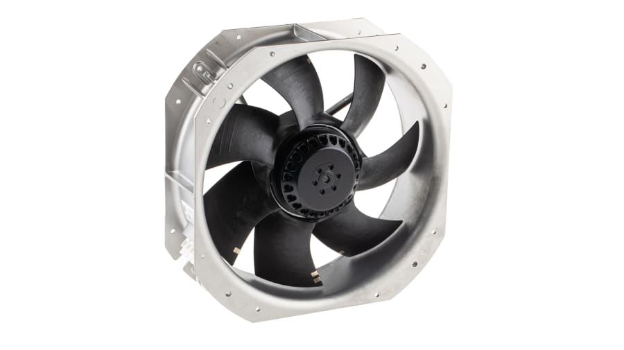 ebm-papst Axial Fan, 230 V ac, AC Operation, 1695m³/h, 125W, 550mA Max, 280 x 80mm – Model: W2E250-HP06-01