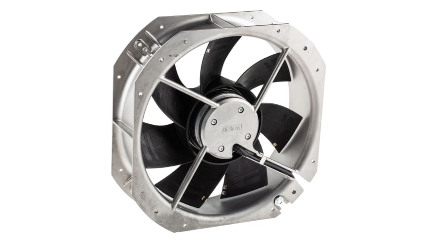 ebm-papst Axial Fan, 230 V ac, AC Operation, 1695m³/h, 125W, 550mA Max, 280 x 80mm – Model: W2E250-HP06-01
