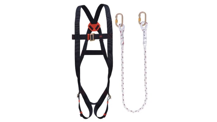 JSP Fall Arrest Kit with Draw String Bag, Harness, Lanyard – Model: FAR1101