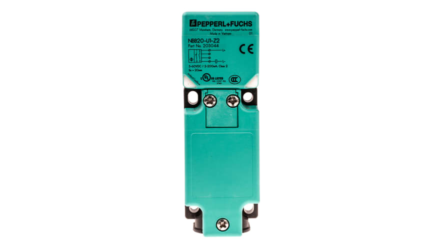 NBB20-U1-Z2, Pepperl + Fuchs Inductive Block-Style Proximity Sensor, 20 mm Detection, 5 → 60 V dc, IP68, IP69K – Model: NBB20-U1-Z2