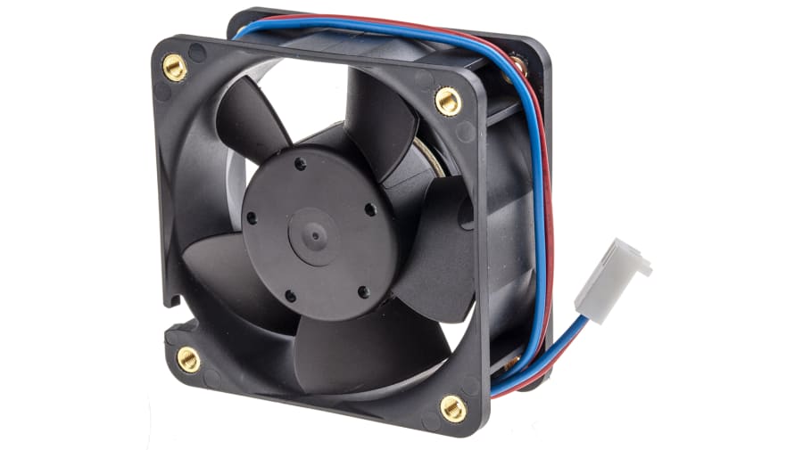 ebm-papst 600 N Series Axial Fan, 24 V dc, DC Operation, 21m³/h, 1W, IP20, 60 x 60 x 25mm – Model: 614NGL-RS0