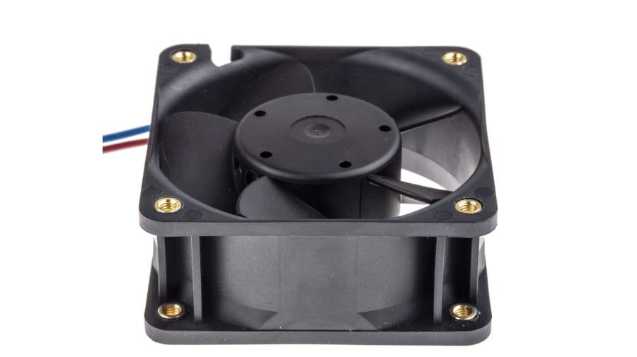 ebm-papst 600 N Series Axial Fan, 24 V dc, DC Operation, 21m³/h, 1W, IP20, 60 x 60 x 25mm – Model: 614NGL-RS0