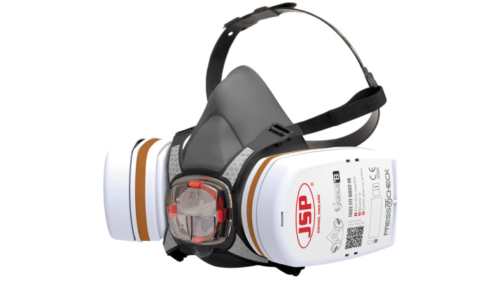 JSP PressToCheck Series Half-Type Mask Respirator, Size Medium, Hypoallergenic – Model: BHT0B3-0L5-N00