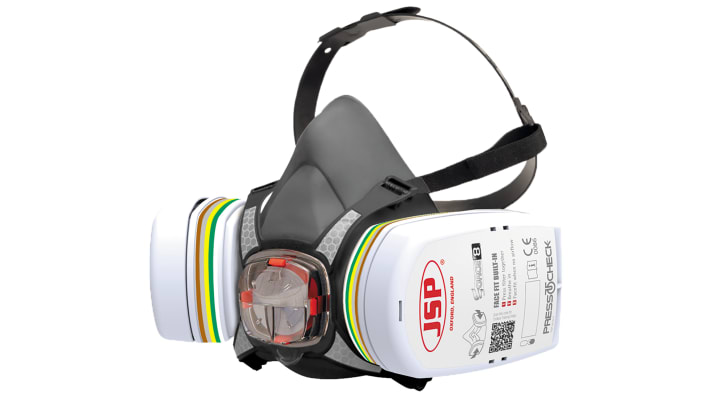 JSP PressToCheck Series Half-Type Mask Respirator, Size Medium, Hypoallergenic – Model: BHT0C3-0L5-N00