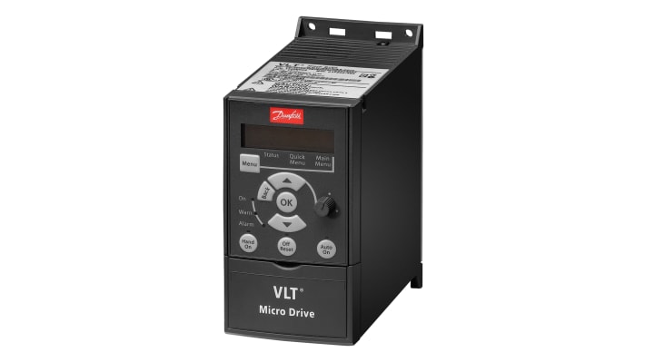 Danfoss Inverter Drive, 0.37 kW, 3 Phase, 400 V ac, 1.2 A, VLT FC51 Series – Model: 132F0017