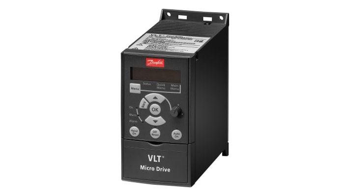 Danfoss Inverter Drive, 0.75 kW, 3 Phase, 230 V ac, 4.2 A, VLT FC51 Series – Model: 132F0010