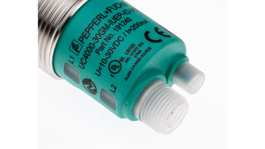 UC4000-30GM-IUEP-IO-V15, Pepperl + Fuchs Ultrasonic Barrel-Style Proximity Sensor, 200 → 4000 mm Detection, NPN Output, 10 → 30 V – Model: U