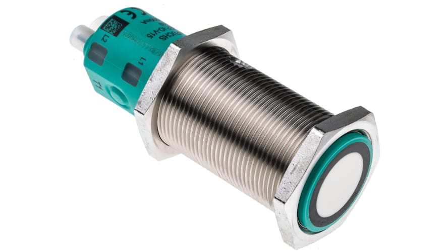 UC2000-30GM-IUEP-IO-V15, Pepperl + Fuchs Ultrasonic Barrel-Style Proximity Sensor, M30 x 1.5, 90 → 2000 mm Detection, Analogue, Push-Pull – 