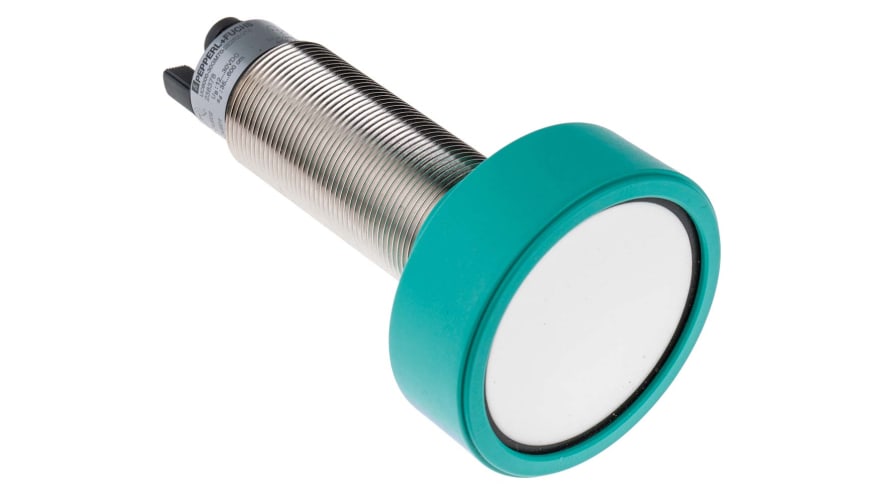 UC6000-30GM70-2E2R2-V15, Pepperl + Fuchs Ultrasonic Barrel-Style Proximity Sensor, M30 x 1.5, 350 → 6000 mm Detection, PNP Output, 12 – Mode
